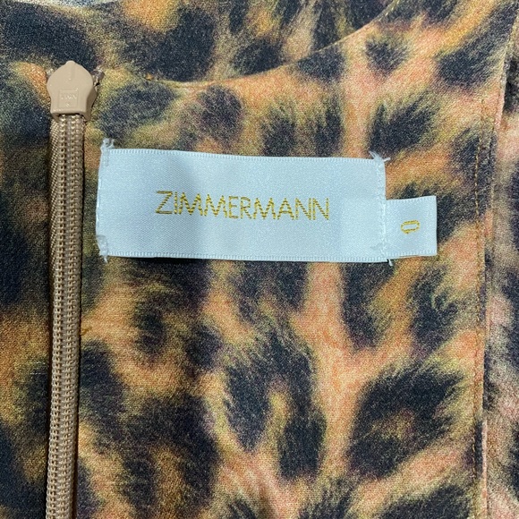 ZIMMERMANN Tank Top Leopard Print Size 0. - Picture 5 of 6